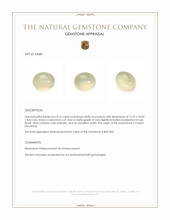 8.14 Ct. Cabochon Moonstone from Ceylon (Sri Lanka) Appraisal