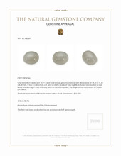 10.77 Ct. Cabochon Moonstone from Ceylon (Sri Lanka) Appraisal
