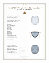 1.53 Ct. Aquamarine from Mozambique 3 D Scan Report