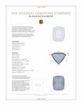 1.78 Ct. Aquamarine from Mozambique 3 D Scan Report