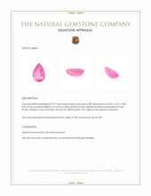 0.70 Ct. Spinel from Tanzania Appraisal