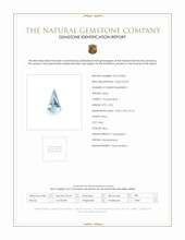 0.50 Ct. Blue Aquamarine from Mozambique Scan Report