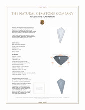 0.50 Ct. Aquamarine from Mozambique 3 D Scan Report