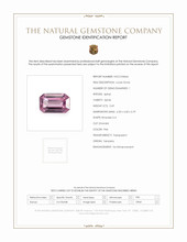 0.69 Ct. Pink Spinel from Tanzania Scan Report
