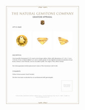 5.22 Ct. Citrine from Brazil Appraisal