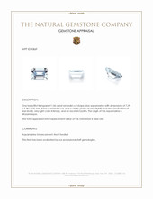 1.06 Ct. Aquamarine from Mozambique Appraisal