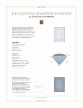 1.06 Ct. Aquamarine from Mozambique 3 D Scan Report