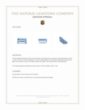 0.48 Ct. Aquamarine from Mozambique Appraisal