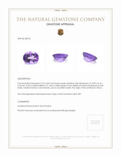 2.33 Ct. Amethyst from Africa Appraisal