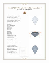0.75 Ct. Aquamarine from Mozambique 3 D Scan Report