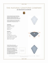 0.75 Ct. Aquamarine from Mozambique 3 D Scan Report
