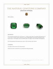 8.44 Ct. Green Tourmaline from Madagascar Appraisal
