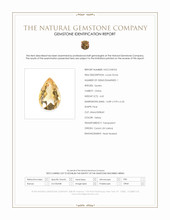 4.65 Ct. Citrine from Ceylon (Sri Lanka) Scan Report