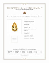 4.36 Ct. Yellow Citrine from Ceylon (Sri Lanka) Scan Report