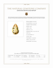 4.35 Ct. Yellow Citrine from Ceylon (Sri Lanka) Scan Report