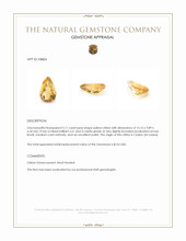 5.11 Ct. Citrine from Ceylon (Sri Lanka) Appraisal