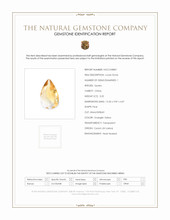 3.25 Ct. Orangish Yellow Citrine from Ceylon (Sri Lanka) Scan Report