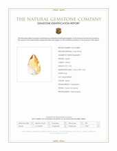 3.25 Ct. Citrine from Ceylon (Sri Lanka) Scan Report