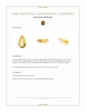 4.36 Ct. Yellow Citrine from Ceylon (Sri Lanka) Appraisal