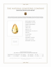 4.46 Ct. Yellow Citrine from Ceylon (Sri Lanka) Scan Report