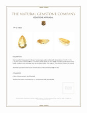 4.58 Ct. Citrine from Ceylon (Sri Lanka) Appraisal