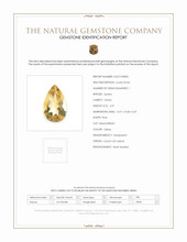 4.37 Ct. Yellow Citrine from Ceylon (Sri Lanka) Scan Report