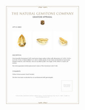 4.89 Ct. Yellow Citrine from Ceylon (Sri Lanka) Appraisal