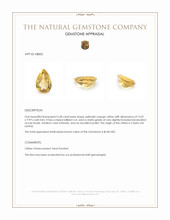 5.28 Ct. Citrine from Ceylon (Sri Lanka) Appraisal