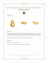 4.94 Ct. Yellow Citrine from Ceylon (Sri Lanka) Appraisal