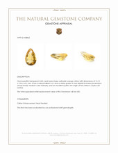4.85 Ct. Yellowish Orange Citrine from Ceylon (Sri Lanka) Appraisal