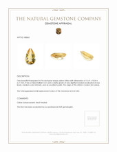 4.74 Ct. Citrine from Ceylon (Sri Lanka) Appraisal