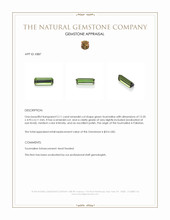 2.11 Ct. Tourmaline from Pakistan Appraisal