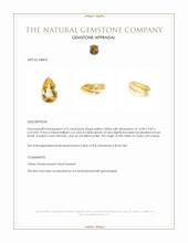 4.75 Ct. Yellow Citrine from Ceylon (Sri Lanka) Appraisal