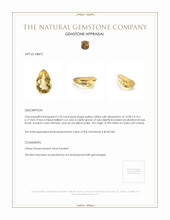5.26 Ct. Citrine from Ceylon (Sri Lanka) Appraisal