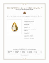 4.17 Ct. Citrine from Ceylon (Sri Lanka) Scan Report