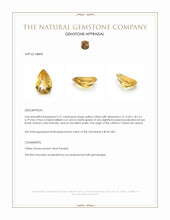 5.21 Ct. Citrine from Ceylon (Sri Lanka) Appraisal