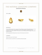 4.96 Ct. Citrine from Ceylon (Sri Lanka) Appraisal