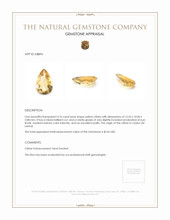 4.76 Ct. Citrine from Ceylon (Sri Lanka) Appraisal