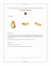 4.43 Ct. Citrine from Ceylon (Sri Lanka) Appraisal