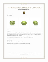 2.55 Ct. Cabochon Chrysoberyl from Ceylon (Sri Lanka) Appraisal