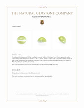 1.34 Ct. Cabochon Chrysoberyl from Ceylon (Sri Lanka) Appraisal