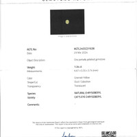 1.34 Ct. Cabochon Chrysoberyl from Ceylon (Sri Lanka) Scan Report