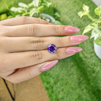 3.72 Ct. Amethyst from Ceylon (Sri Lanka) Life Style