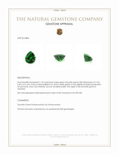 1.33 Ct. Tsavorite Garnet from Tanzania Appraisal