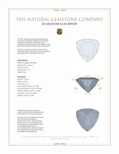 2.18 Ct. Amethyst from Ceylon (Sri Lanka) 3 D Scan Report