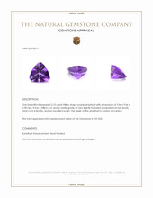 2.23 Ct. Purple Amethyst from Ceylon (Sri Lanka) Appraisal