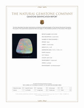 14.39 Ct. Multi Color Crystal Opal (Jelly Opal) from Australia Scan Report