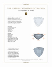 2.10 Ct. Amethyst from Ceylon (Sri Lanka) 3 D Scan Report