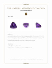 2.44 Ct. Amethyst from Ceylon (Sri Lanka) Appraisal