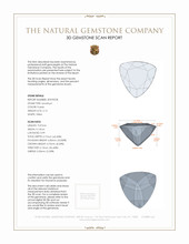 2.12 Ct. Amethyst from Ceylon (Sri Lanka) 3 D Scan Report